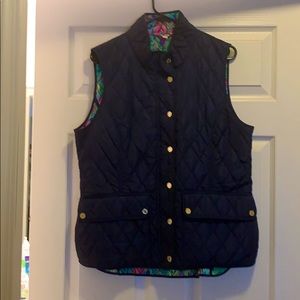 Navy Blue Lilly Pulitzer quilted vest